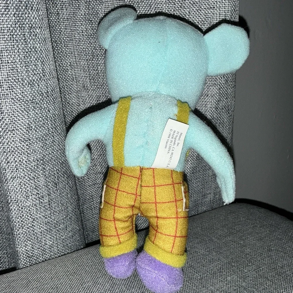 1998 Catdog Cat-dog Winslow Blue Mouse Plush 6